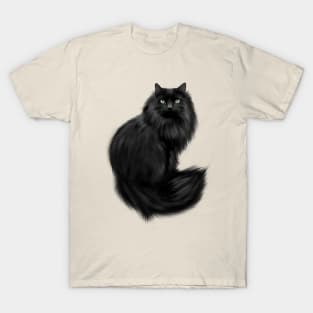 Beautiful Long Haired Cat T-Shirt